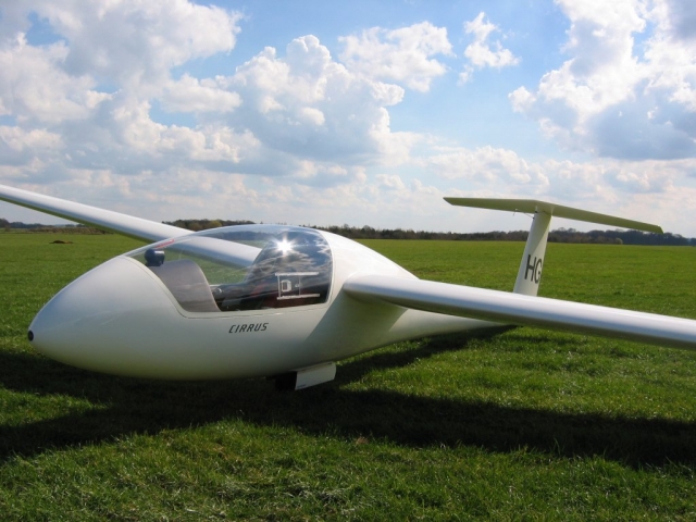  Un planeador en Staffordshire Gliding Club 